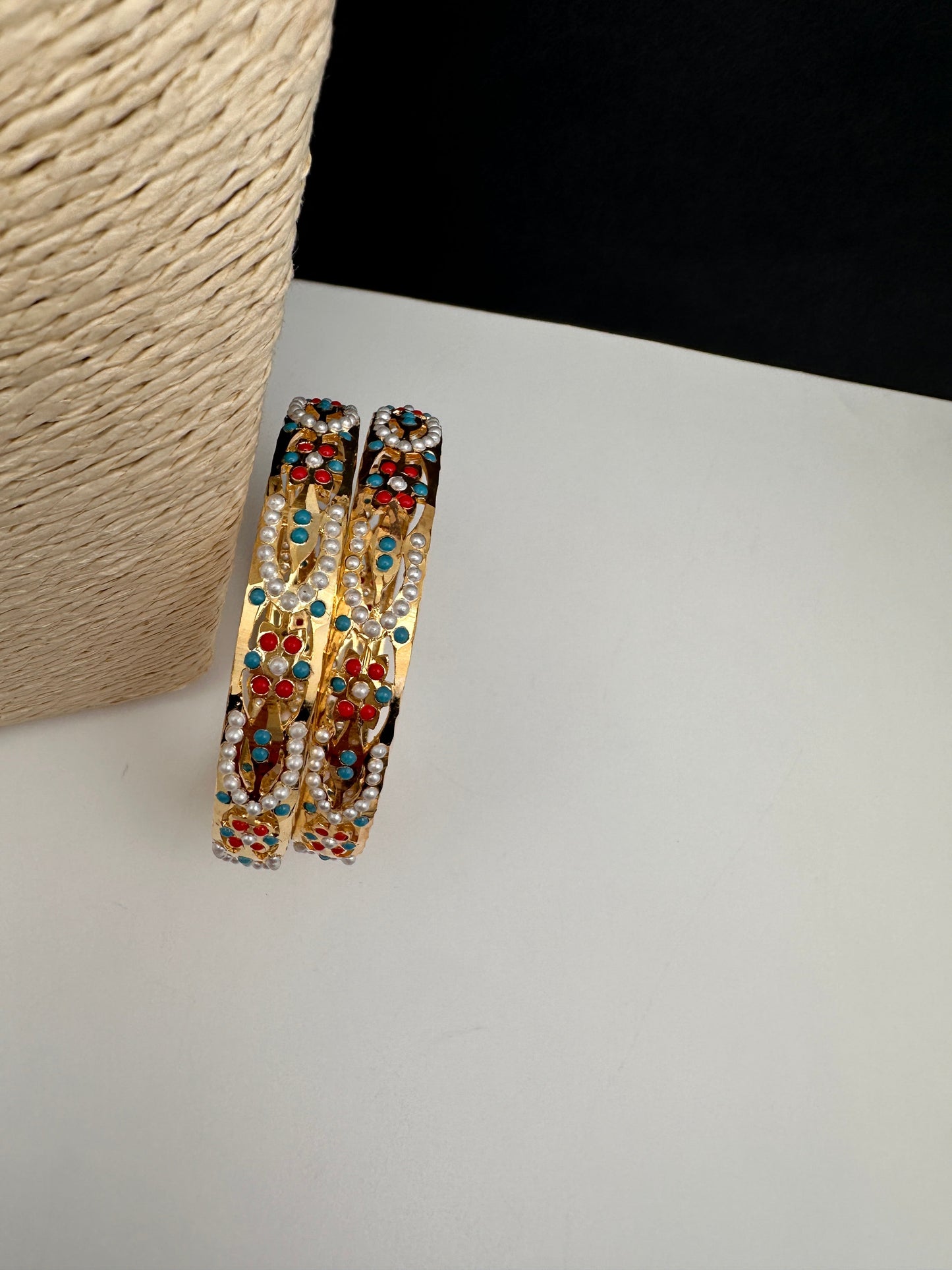 Hyderabadi Jadau Kundan Bangles