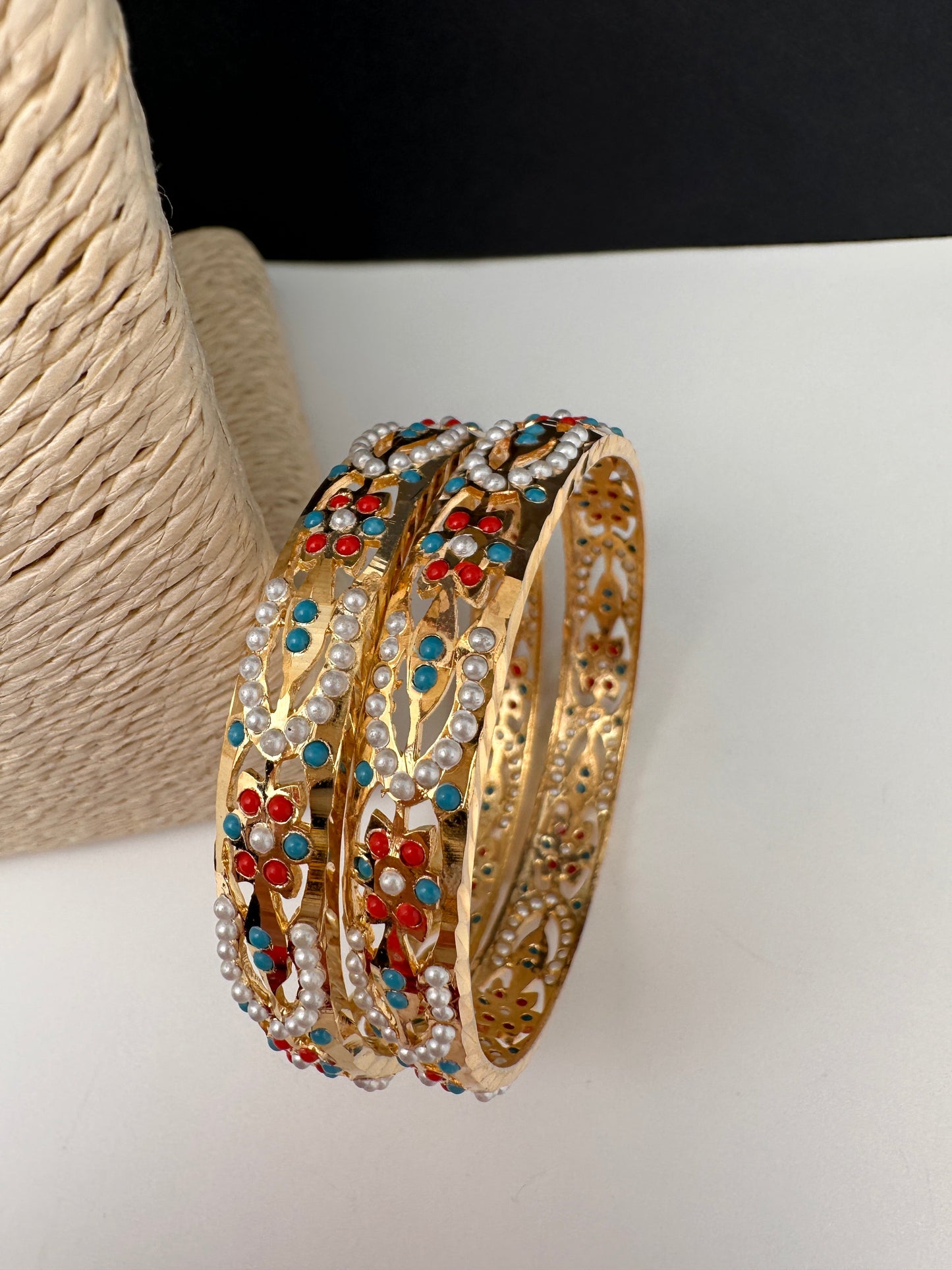 Hyderabadi Jadau Kundan Bangles