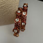 Kundan Red Openable Kada Bangles