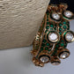 Kundan Green Openable Kada Bangles