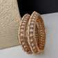 Kundan Pearls Openable  Square Kada Bangles