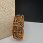 Matte Antique Nakshi Goddess Lakshmi Peacock Bangles