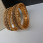 Matte Antique Goddess Lakshmi Kada Bangles