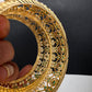 Hyderabadi Jadau Green Pearls Bangles