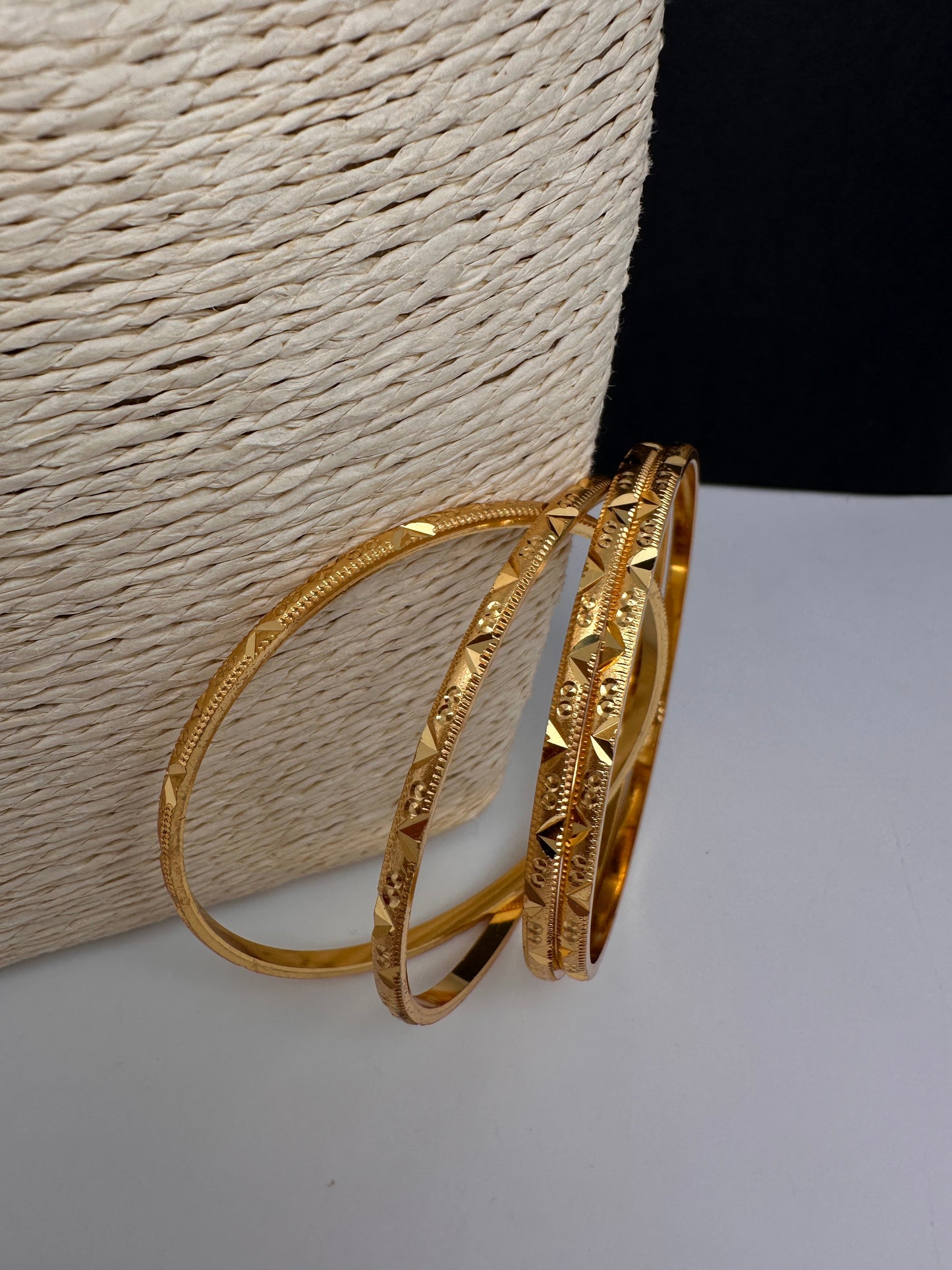Plain Gold Bangles Set of 4