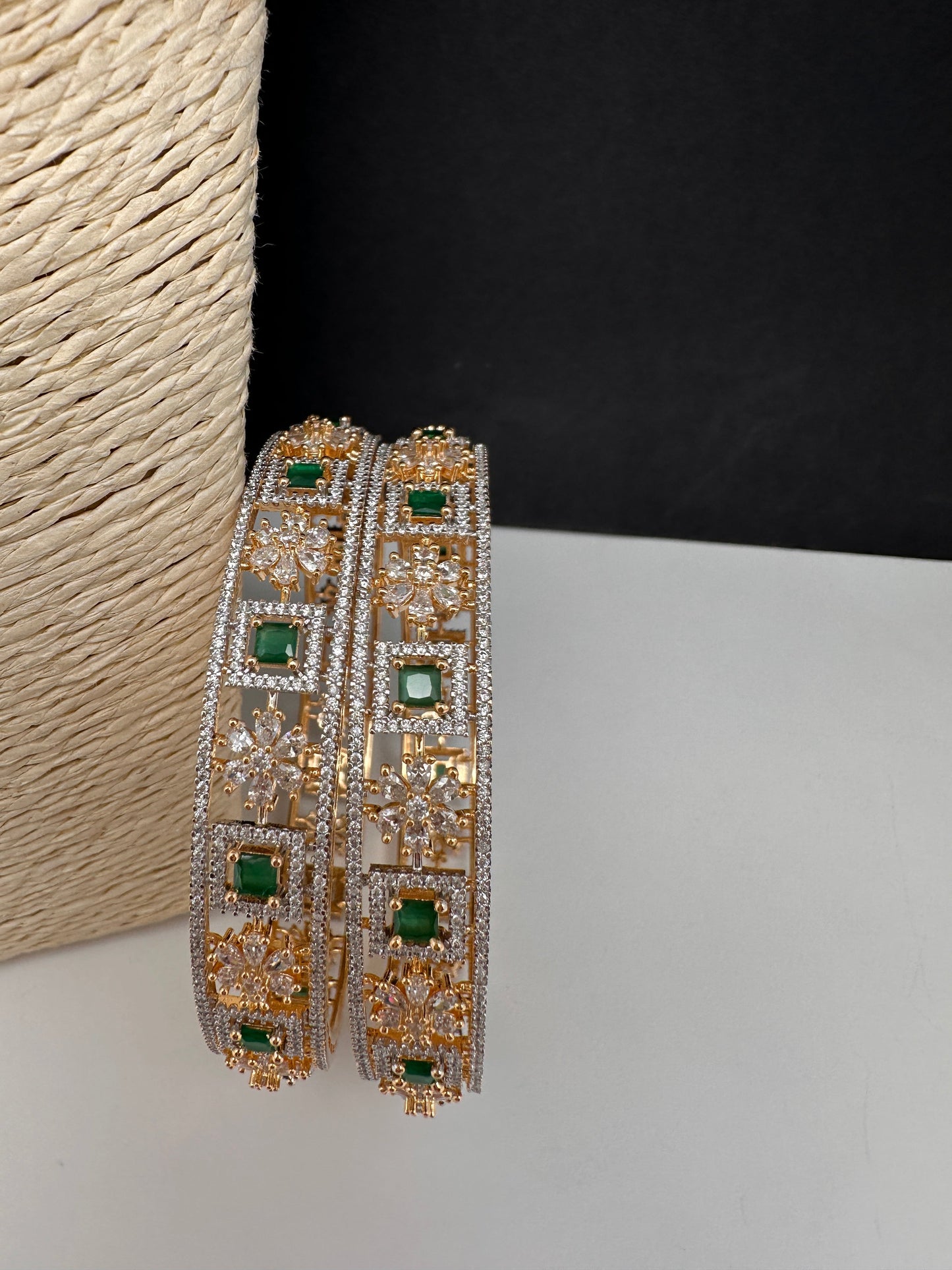 Emerald CZ  Bangles
