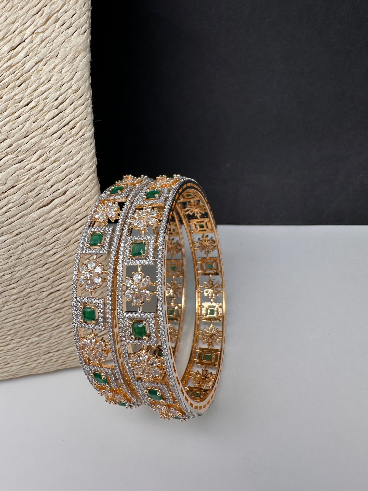 Emerald CZ  Bangles