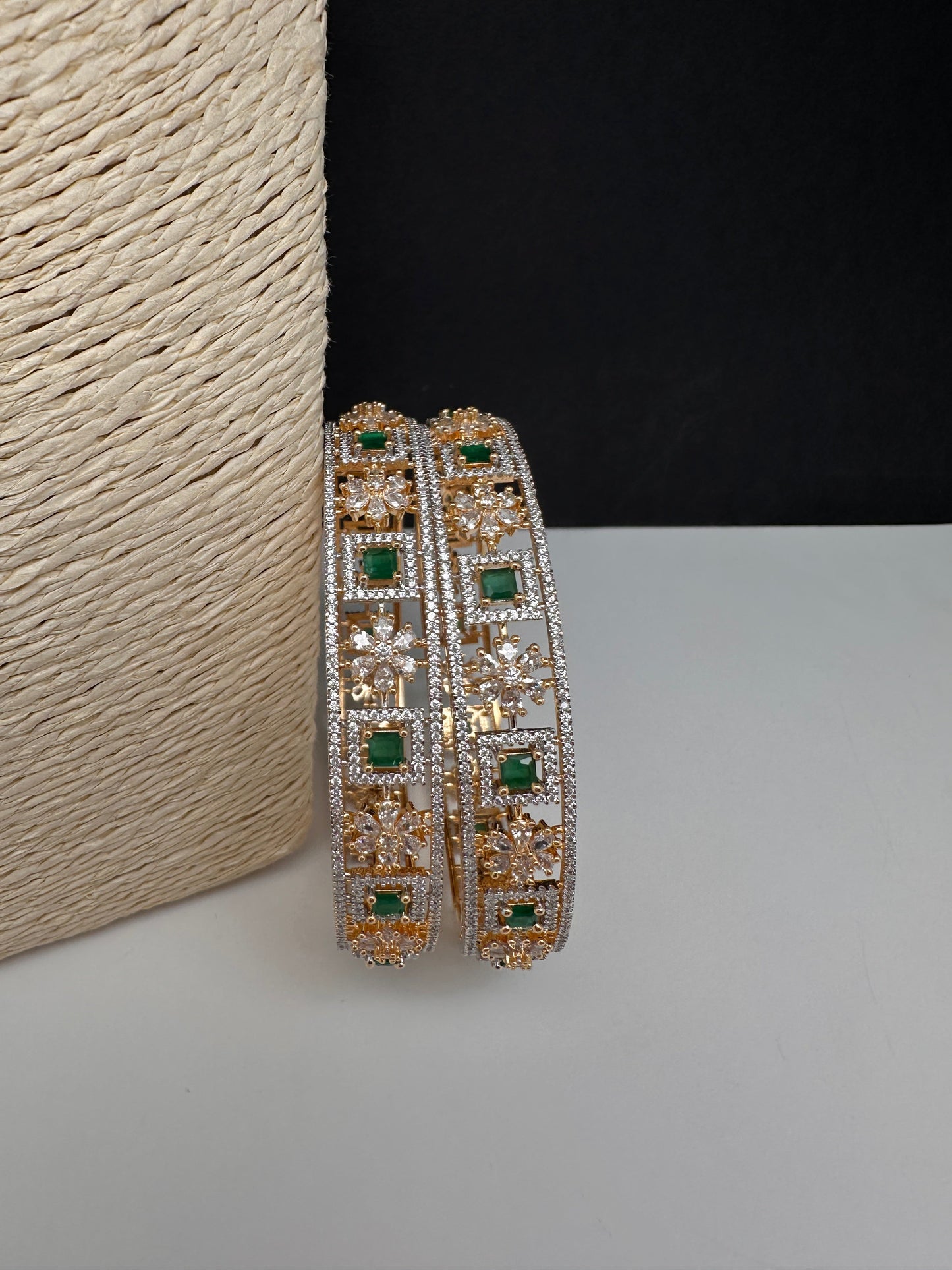 Emerald CZ  Bangles