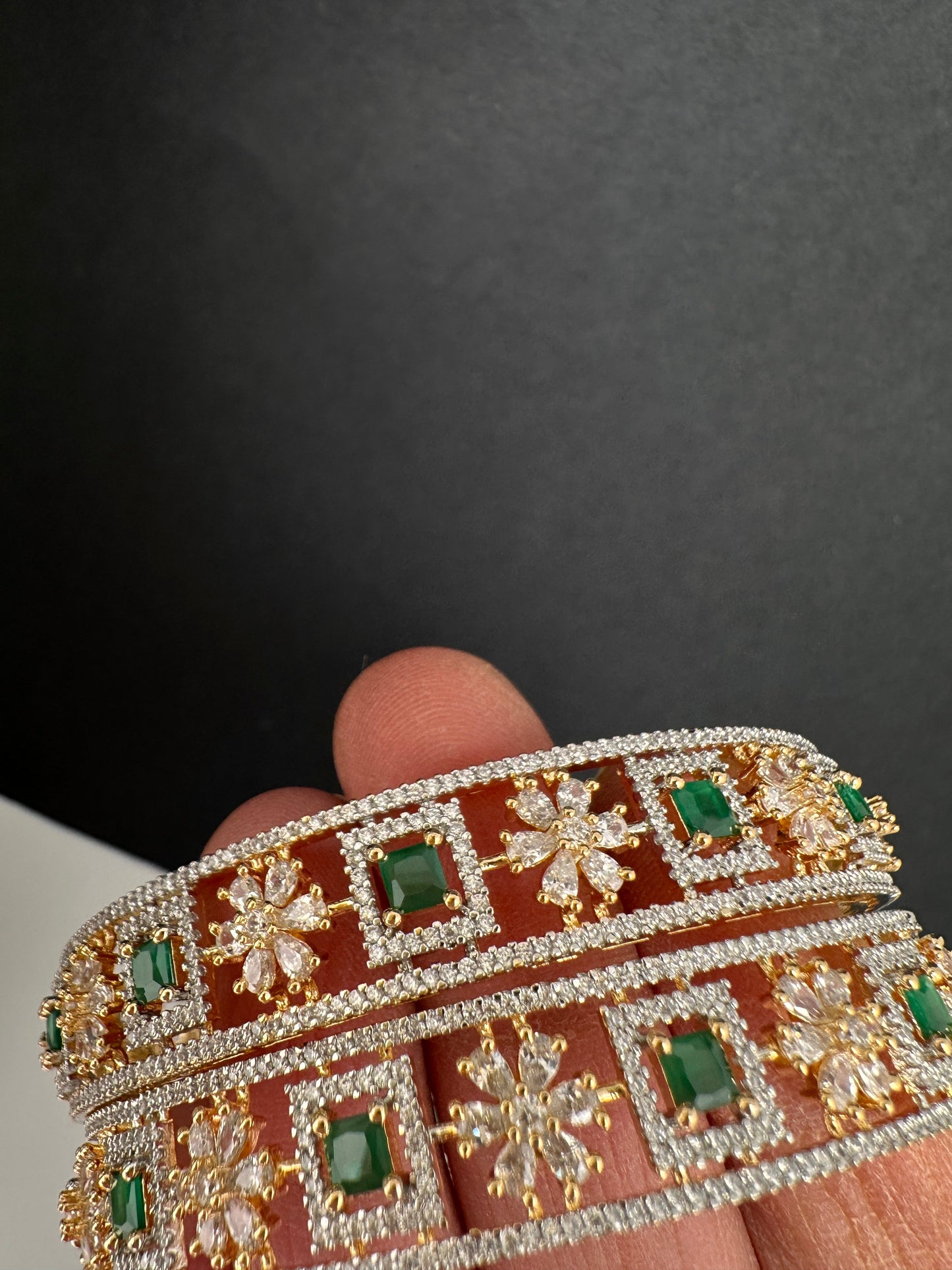 Emerald CZ  Bangles