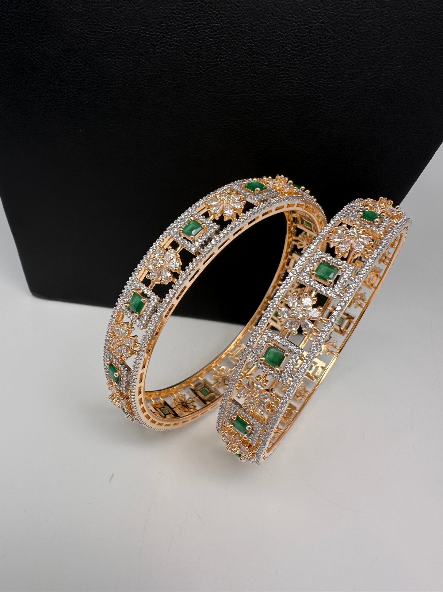 Emerald CZ  Bangles