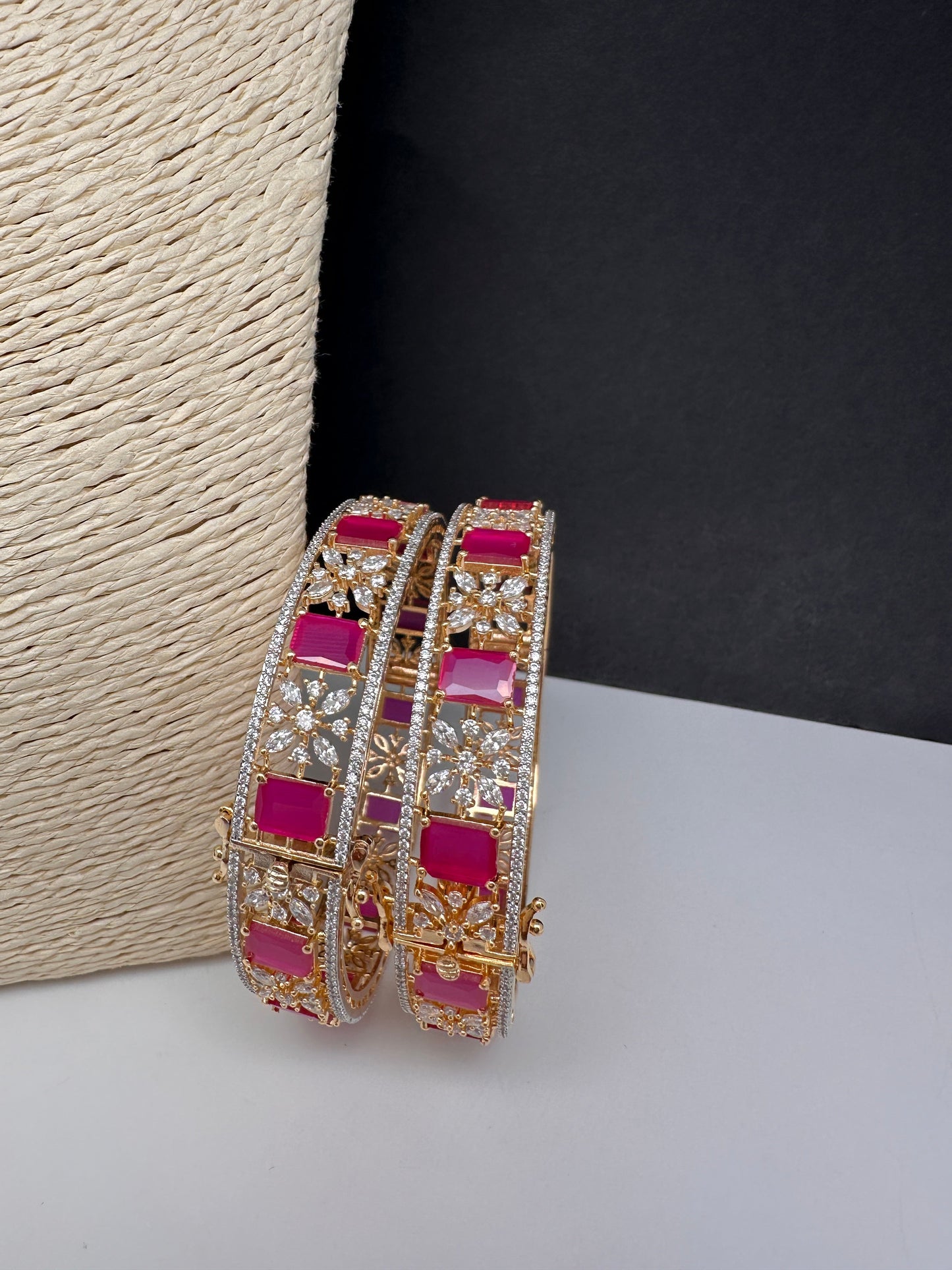 Ruby AD Openable Bangles