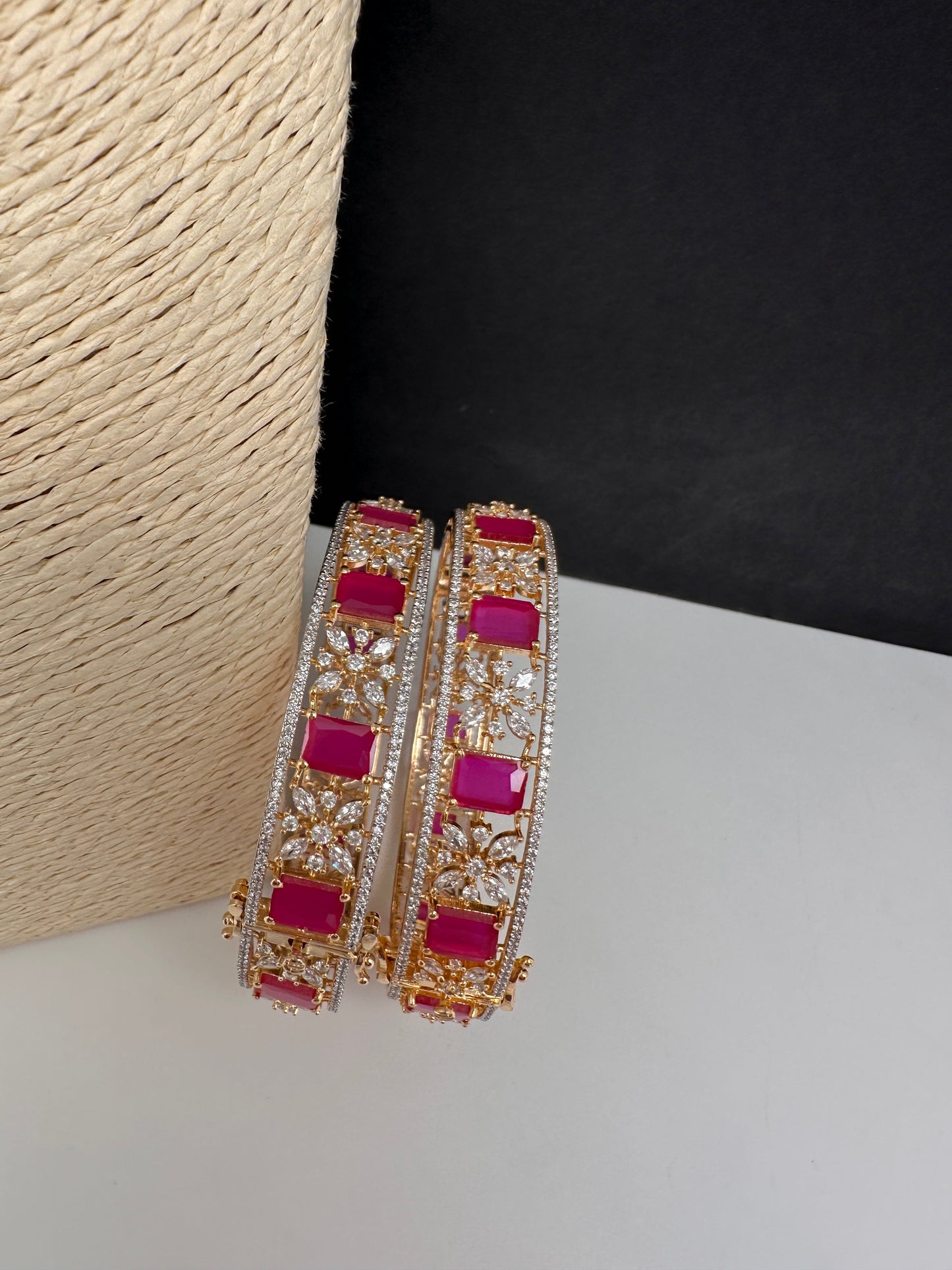 Ruby AD Openable Bangles