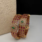Kemp Red Green Kada Bangles - 2.8