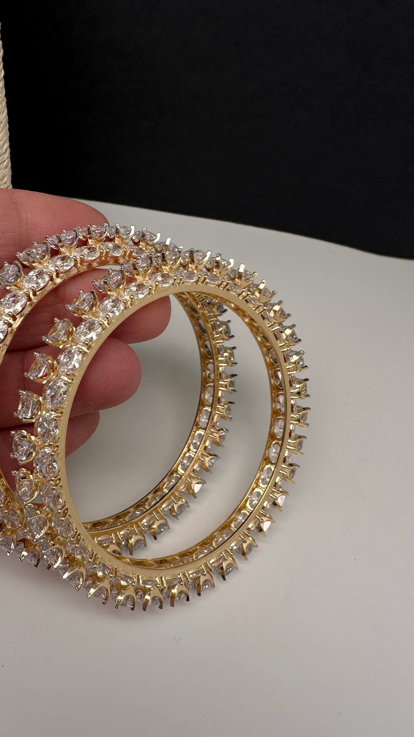 AD Diamond Kada Bangles - 2.8