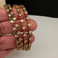 Matte Multi Color Stones Set of 4 Bangles - 2.8