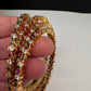 Matte Multi Color Stones Set of 4 Bangles - 2.8