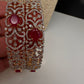 AD Ruby Kada Bangles - 2.8