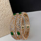 AD Emerald Kada Bangles - 2.8
