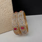 AD Ruby Diamond Bangles - 2.8