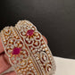 AD Ruby Diamond Bangles - 2.8