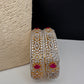 AD Ruby Diamond Bangles - 2.8