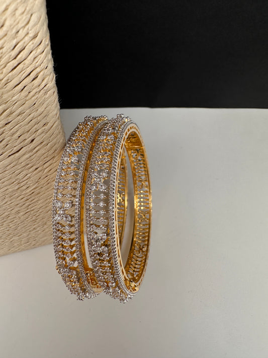 AD Diamond Openable Bangles - 2.8