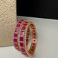 AD Ruby Openable Bangles - 2.10