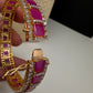 AD Ruby Openable Bangles - 2.10