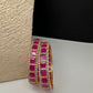 AD Ruby Openable Bangles - 2.10