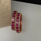 AD Ruby Openable Bangles - 2.10