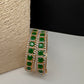 AD Emerald Green Openable Bangles - 2.10