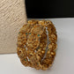 Matte Peacock Goddess Lakshmi Openable Bangles - 2.8
