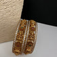 Matte AD Goddess Lakshmi  Kada Bangles - 2.8