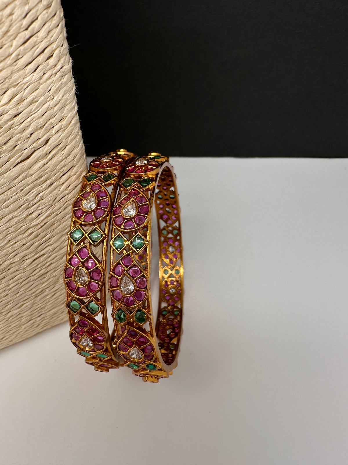 Matte Multi Color kemp Bangles - 2.8