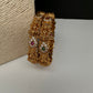Matte Goddess Lakshmi  Kemp CZ Bangles - 2.8
