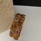 Matte Goddess Lakshmi  Kemp CZ Bangles - 2.8