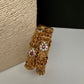 Matte Goddess Lakshmi  Kemp CZ Bangles - 2.8