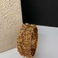 Matte AD Goddess Lakshmi  Nakshi Bangles - 2.8