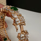 AD Marquise Emerald Green Openable Bangles - 2.8