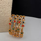 Navratan Multi Color Set of 4 Bangles - 2.8