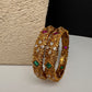 Matte Multi Stone Bangles - 2.8