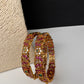 Matte Kempu CZ Bangles - 2.8