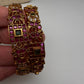 Matte Kempu CZ Bangles - 2.8