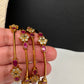 Matte Multi Stone Sleek Set of 4 Bangles - 2.8