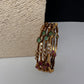 Kemp Multi Color Set of 4 Bangles - 2.8