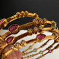 Kemp Multi Color Set of 4 Bangles - 2.8