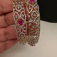 AD Ruby Diamond Bangles - 2.8