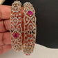 AD Ruby Diamond Bangles - 2.8