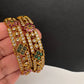 Kempu Floral Multi Color Bangles - 2.8