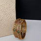 Kempu Floral Multi Color Bangles - 2.8